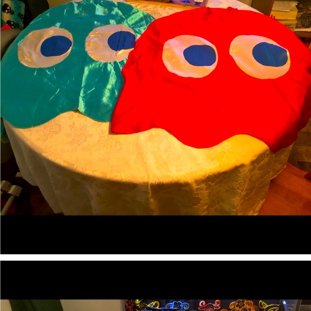 1980's Coolness Ms PacMan Blinky & Winky ghosts Halloween rarity all3 roomy fit